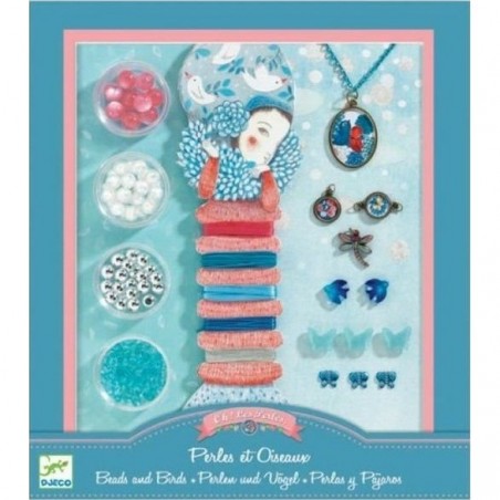 Coffret de bijoux à créer Janod - Perles et oiseaux
