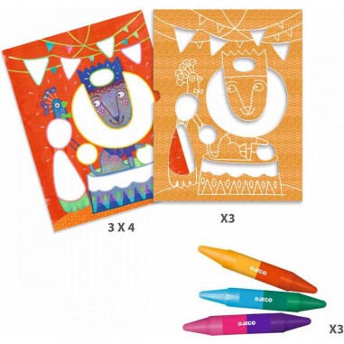 Loisirs créatifs Djeco - coloriage et pochoirs