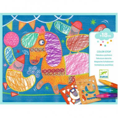 Loisirs créatifs Djeco - coloriage et pochoirs