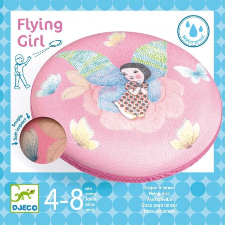 Disque à lancer flying girl - frisbee - Djeco