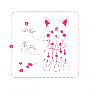 Coffret carillon à créer Chat Kitty - Do it Yourself - Djeco