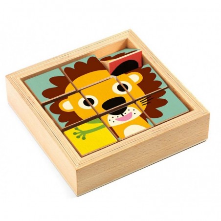 Tournanimo - jeu de motricité et puzzle en bois - Djeco