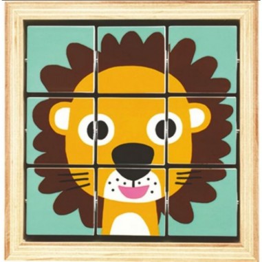 Tournanimo - jeu de motricité et puzzle en bois - Djeco