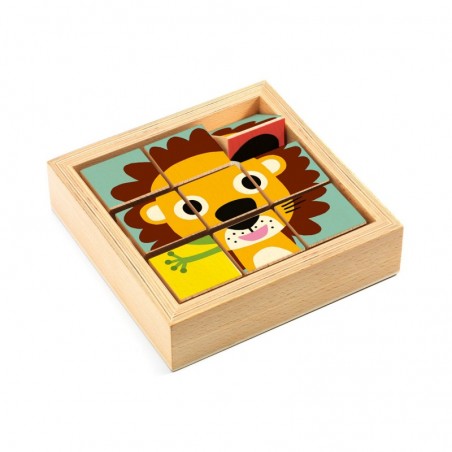 Tournanimo - jeu de motricité et puzzle en bois - Djeco