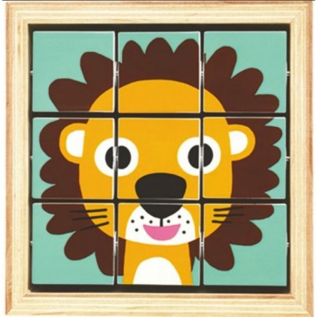 Tournanimo - jeu de motricité et puzzle en bois - Djeco