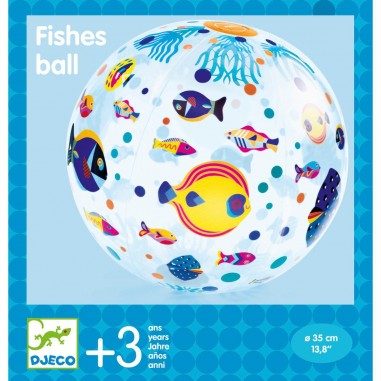 Ballon gonflable poissons Fishes Ball - Djeco