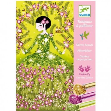 Tableau à pailleter robes - loisirs créatifs - Djeco
