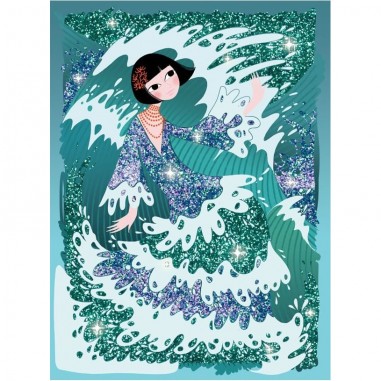 Tableau à pailleter robes - loisirs créatifs - Djeco