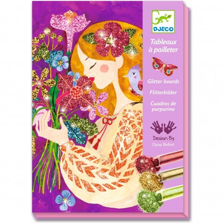 Tableaux à pailleter - Le parfum des fleurs - Djeco