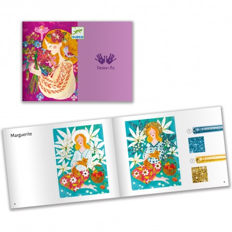 Tableaux à pailleter - Le parfum des fleurs - Djeco