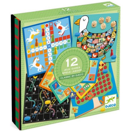 Classic box boîte de 12 jeux - Un jeu - Djeco