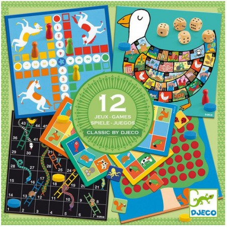 Classic box boîte de 12 jeux - Un jeu - Djeco
