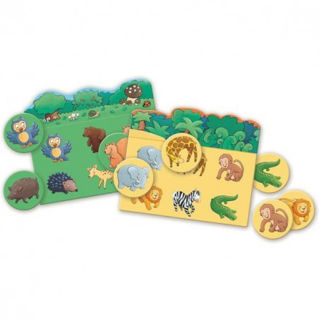 Loto des animaux 30 pièces - jeu éducatif enfant - Djeco
