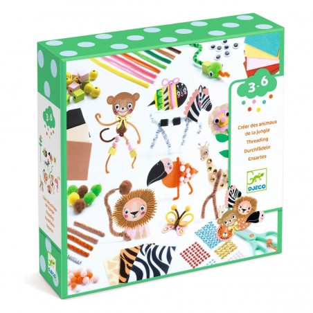 Boîte à créer Animaux de la jungle - Loisirs créatifs enfants - Djeco