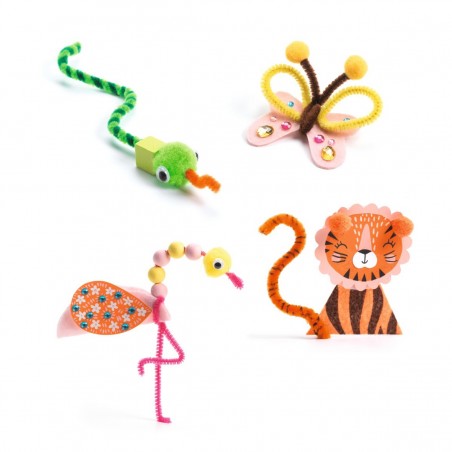 Boîte à créer Animaux de la jungle - Loisirs créatifs enfants - Djeco