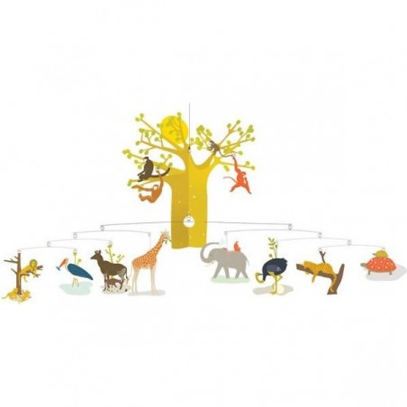 Mobile savane africaine - décoration chambre enfant - Djeco - Little Big Room By Djeco