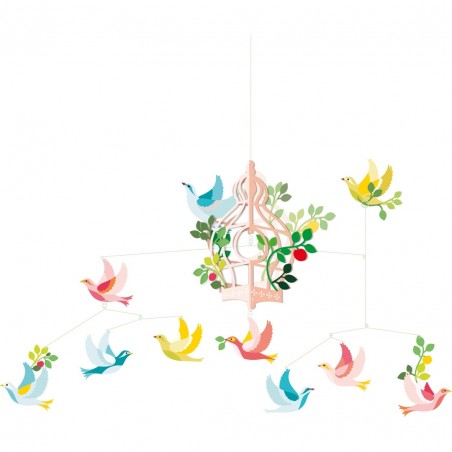 Mobile Cage aux oiseaux Djeco - Little Big Room By Djeco