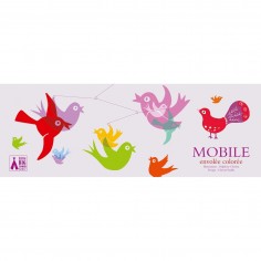 Mobile Oiseaux Envolée colorée Twiggy - Little Big Room By Djeco