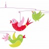 Mobile Oiseaux Envolée colorée Twiggy - Little Big Room By Djeco