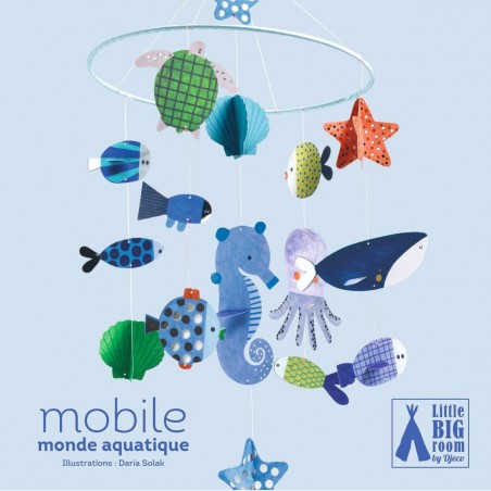 Mobile Monde aquatique - Djeco - Décoration chambre enfant - Little Big Room