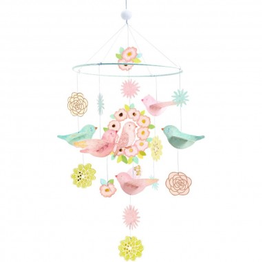 Mobile Oiseaux de printemps - Djeco - Décoration chambre enfant - Little Big Room