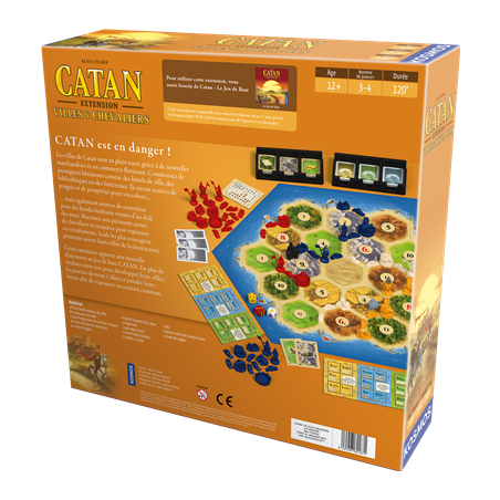 Extension Catan Villes et Chevaliers - Asmodée - Cosmos
