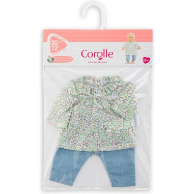 Corolle - BB30 Blouse et Pantalon - Poupon 30 cm