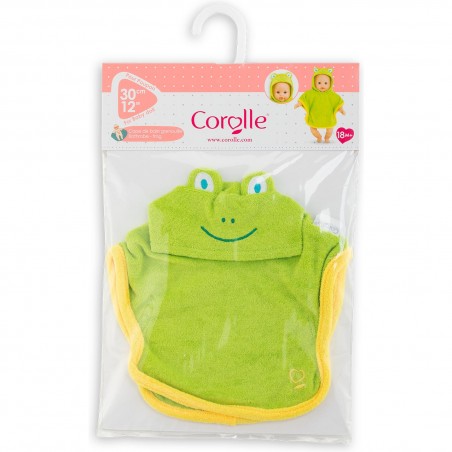 Cape de bain grenouille pour poupon 30 cm - Corolle