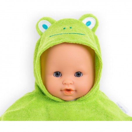 Cape de bain grenouille pour poupon 30 cm - Corolle