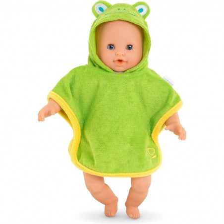 Cape de bain grenouille pour poupon 30 cm - Corolle