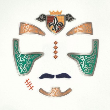 Tatouages - Chevalier - Un jeu - Djeco