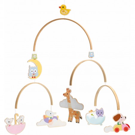 Mobile Animaux Djeco - Bébé animaux