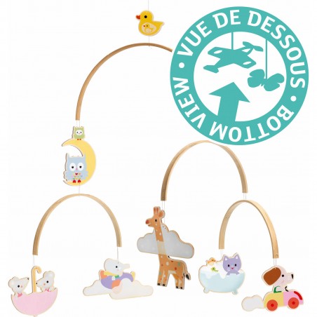 Mobile Animaux Djeco - Bébé animaux