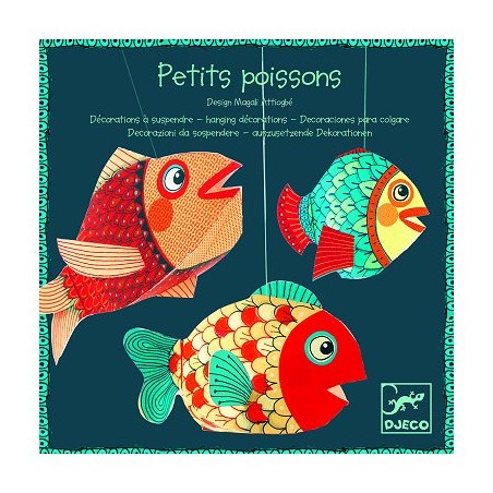 Mobile en papier : petits poissons - Djeco