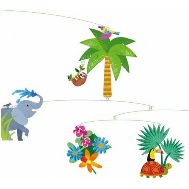 Mobile Jungle - décoration Djeco - Little Big Room By Djeco
