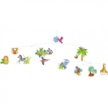 Mobile Jungle - décoration Djeco - Little Big Room By Djeco