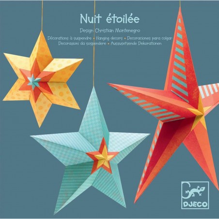 Mobile en papier : nuit étoilée - djeco - Little Big Room By Djeco