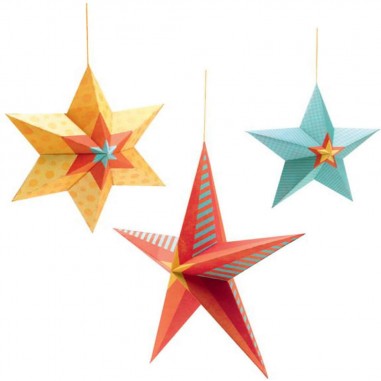 Mobile en papier : nuit étoilée - djeco - Little Big Room By Djeco