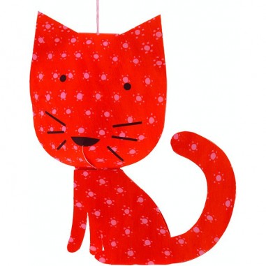 Mobile en papier : chats perchés - djeco - Little Big Room By Djeco