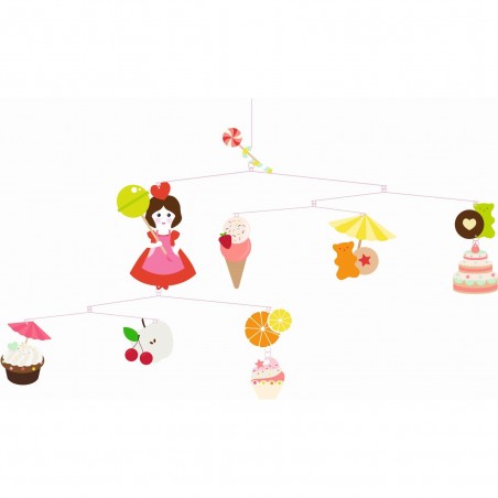 Mobile gourmandises - décoration Djeco - Little Big Room By Djeco