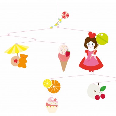 Mobile gourmandises - décoration Djeco - Little Big Room By Djeco