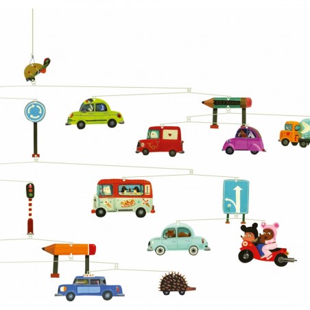 Mobile Voiture - décoration chambre - Little Big Room By Djeco