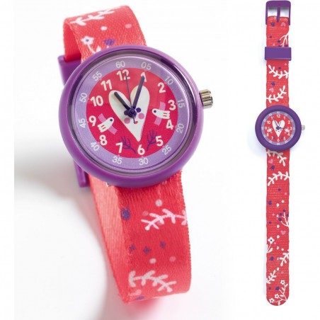 Montre pour enfant Djeco - Coeur