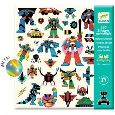 160 Stickers Robots - Un jeu - Djeco