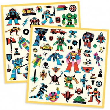 160 Stickers Robots - Un jeu - Djeco