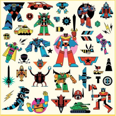 160 Stickers Robots - Un jeu - Djeco