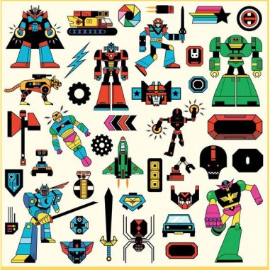 160 Stickers Robots - Un jeu - Djeco