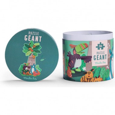 Puzzle géant Palmier - 36 pièces - Dans la jungle - Moulin Roty