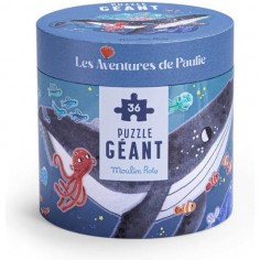 Puzzle géant Baleine - 36 pièces - Les aventures de Paulie - Moulin Roty