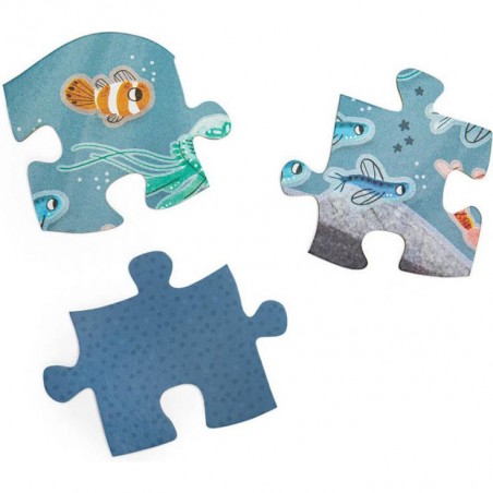 Puzzle géant Baleine - 36 pièces - Les aventures de Paulie - Moulin Roty